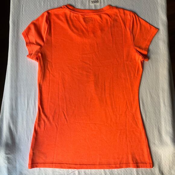 Champion Women’s Short Sleeve Workout T-shirt size XS, Solid Neon Orange - Picture 8 of 8